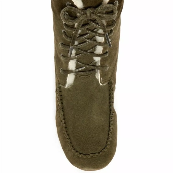 Emu Winter Brooklyn Boots Suede Sheepskin Lining - Picture 3 of 8